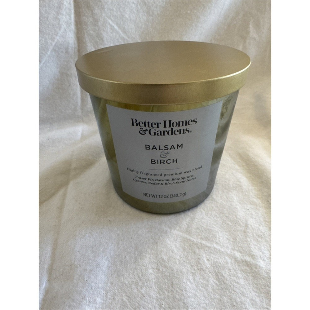 Better Homes and Gardens 12oz Balsam and Birch Iridescent 2-Wick Candle